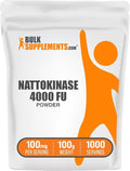 BulkSupplements.com Nattokinase Powder - Natto Powder Nattokinase Supplement Nattokinase 4000 FU - Sourced from Natto Extract 100mg per Serving 100g (3.5 oz) (Pack of 1)