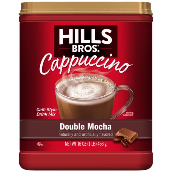 Hills Bros. Instant Cappucinno Double Mocha 16 OZ (Pack of 12)