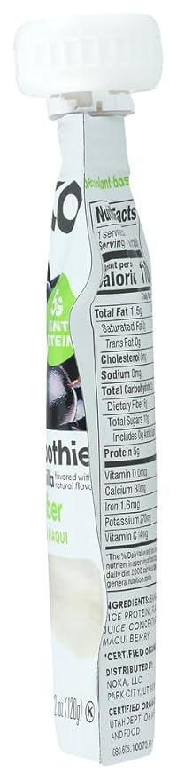 Noka Blackberry Vanilla Superfruit Smoothie 4.22 Ounce -- 12 per case.