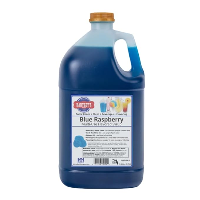 Hartley's Multi-Use Flavored Syrup 1 Gallon (Blue Raspberry)