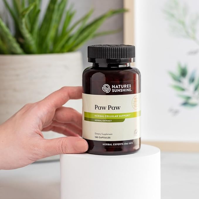 Nature's Sunshine Paw Paw Cell-Reg 180 Capsules | Contains over 50 Acetogenins to Modulate ATP Production and Blood Supply