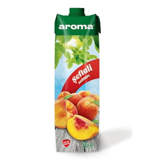 Aroma Peach Nectar Fruit Juice 1000 Mililiter x 6 Boxes