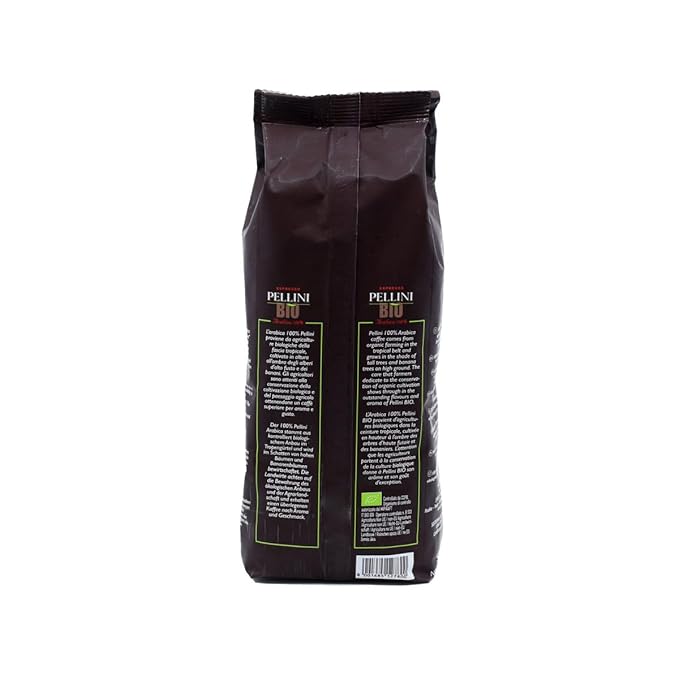 Pellini Bio (Organic) Medium Roast Whole Italian Coffee Beans 1.1lbs (500g)