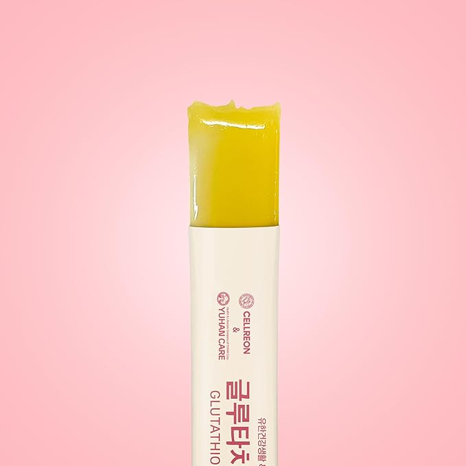 Korean Glutathione Collagen Jelly Sticks 30 Packets - Premium Beauty Supplement with 2000mg Fish Collagen Peptide Anti-Wrinkle Hydrating Skin Elasticity Joint Support