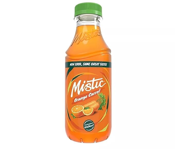 Mis-tic Vibrant Flavor Orange Carrot Juice 16 fl oz - 12 Bottles (Pack of 12 Orange Carrot)