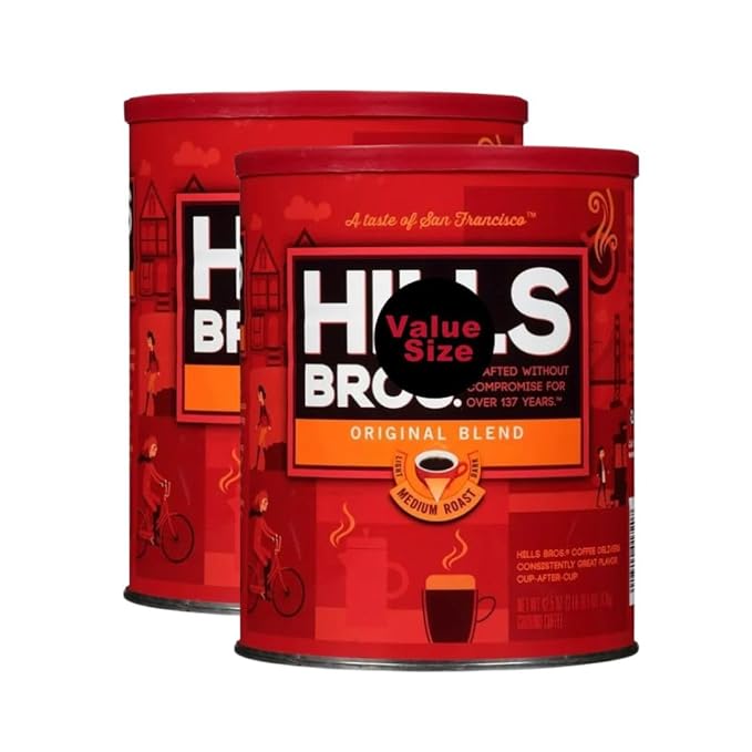 Original Blend Ground Coffee (42.5 oz 2 Pack) Smooth Rich Flavor Classic Medium Roast Resealable Freshness
