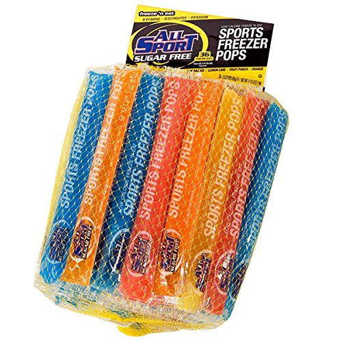 All Sport Zero Hydration Freezer Pops (Case of 144) - Each Case includes 1 Mircofiber Cooling Towel Blue (Variety Pack (Sugar Free))