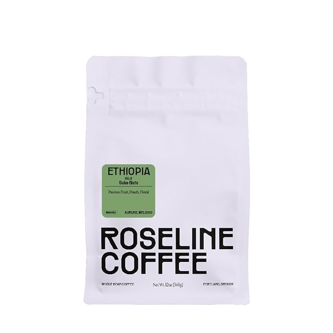 Ethiopia Suke Quto - Roasted by Roseline Coffee - Whole Bean Coffee - 2 Pound Bag