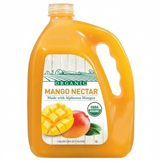 Juice Alphonso Mango Nectar 128 fl oz source of vitamin A and C No High Fructose Corn Syrup