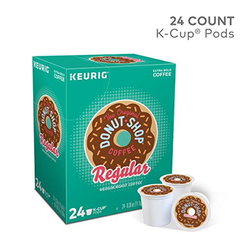 The Original Donut Shop Regular Single-Serve Keurig K-Cup Pods Medium Roast Coffee 144 Count (6 Boxes of 24 Pods)