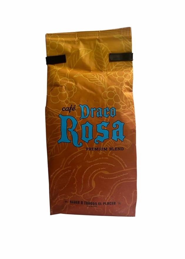 Draco Rosa Kit: Premium Ground Coffee from Puerto Rico - 8oz (2 Pack) + (1) Limited Edition Puerto Rican Sticker by Artist Jose Hoffman