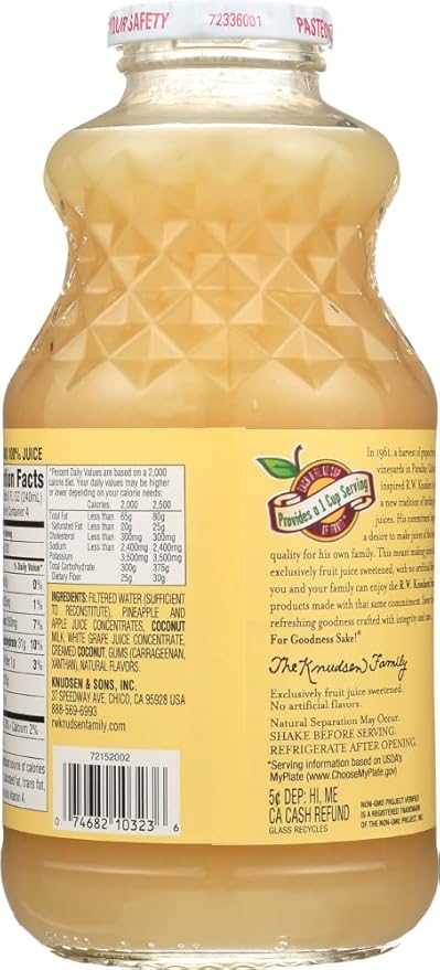 Knudsen Juice Pineapple Coconut 32 fl.oz (Pack of 3)