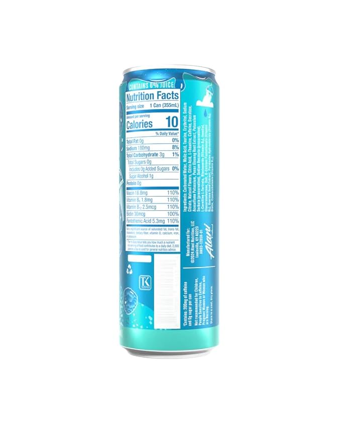 Alani Cotton Candy Blue Slush &amp Sherbet Swirl Energy Drinks Variety (18 Cans) Sugar Free Low Calorie Energy Drinks - Pre Workout Performance Zero Sugar 12 Fl Oz Cans
