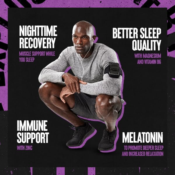 Animal PM - Sleep Aid for Adults Non-Habit Forming Relaxation Enhancer and Mood Support with Melatonin L-Theanine Zylaria Zinc Magnesium Vitamin B6 GABA + AKG Anabolic Stack Supply 30 Count