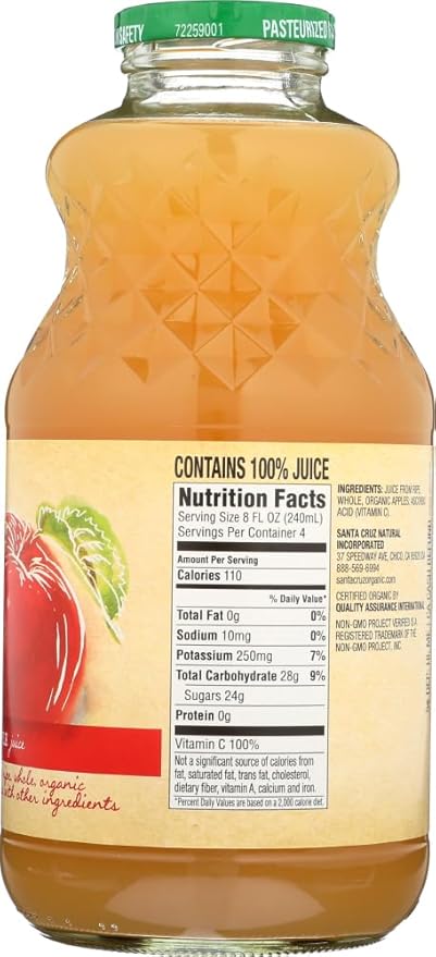 Organic Apple Quart Juice (Pack of 12) - Pack Of 12