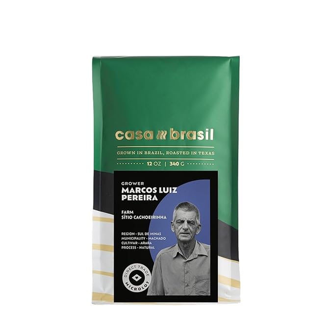 Sítio Cachoeirinha Microlot - Roasted by Casa Brasil Coffees - Whole Bean Coffee - 12 Ounce Bag