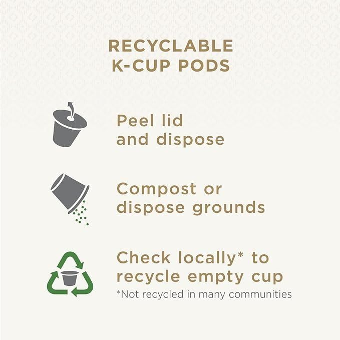 Peet's Coffee Medium Roast Decaf Keurig K-Cup Pods Decaffeinated Arabica Coffee - Decaf Especial 60 Count (6 Boxes of 10 K-Cup Pods)