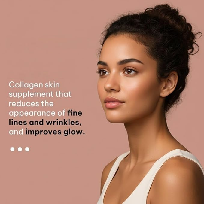 CollaSkin Marine Collagen Peptides | Collagen Supplements for Women &amp Men with Vitamin C E &amp Hyaluronic Acid for Youthful Glowing Skin &amp Healthy Hair &amp Nails Orange 100 g