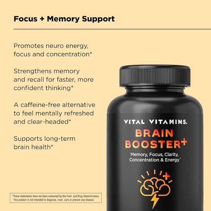 Vital Vitamins Age Defying Bundle: Multi-Collagen Plus Brain Booster Plus NAD+