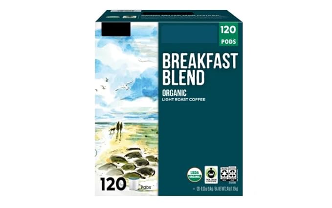 Breakfast Blend K' Cups Original Flavor - 120 Count (Pack of 1) Total of 120 Count - Packaging May Vary With Coffee Stirrers KLS -KLJ