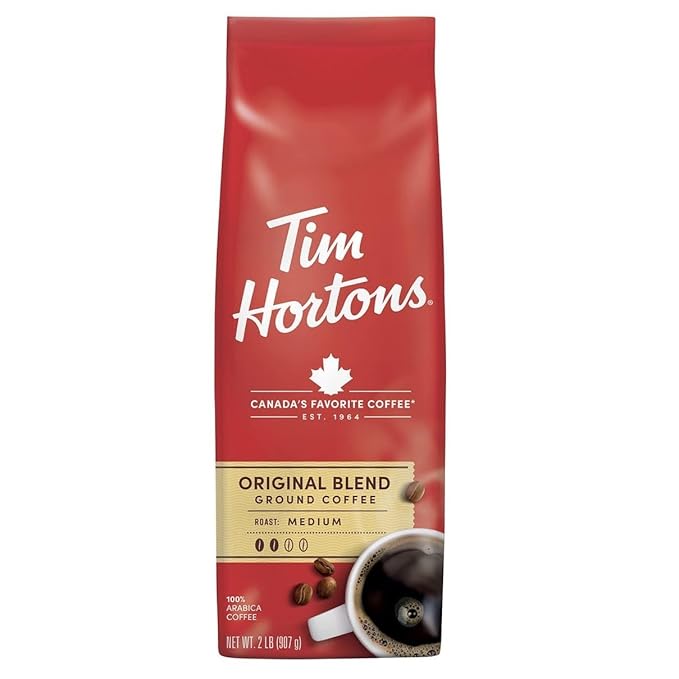 Tims Hortons Original Blend Ground Coffee Medium Roast 32 oz.