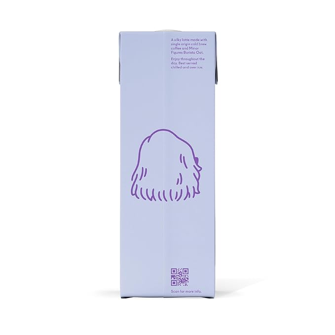 Minor Figures - Oat Latte - Ready to Drink - Multi-serve - Non-GMO - Plant-Based - Vegan - Dairy-Free - Shelf Stable - Coffee - Barista Standard - Unsweetened - 32oz - 6 Pack