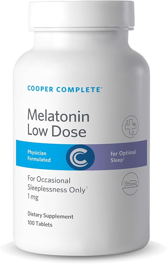 Cooper Complete Low Dose Melatonin 1 mg – Quick Release Sleep Support Supplement