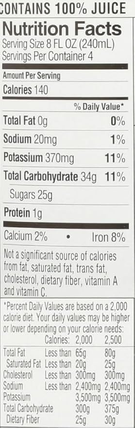 Knudsen Just Juice Tart Cherry 32 fl.oz (Pack of 6)