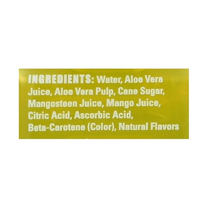 Alo Original Allure Aloe Vera Juice Drink - Mangosteen and Mango - Case of 12 - 16.9 fl oz.