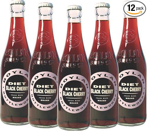 Boylan Bottleworks Diet Black Cherry 12 Ounce (12 Glass Bottles)