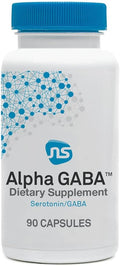 Neuroscience Alpha GABA Supplements - Mood Support Capsules with GABA &amp L-Theanine - Calming Supplements for Adults for Day or Night Anxiousness (90 ct)