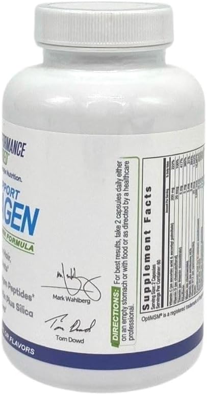 Performance Inspired Nutrition Collagen Capsules – Joint Skin Nails &amp Beauty Support – 5000mcg Biotin Silica Aloe Vera &amp Collagen Peptides – 120 Count