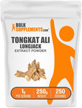 BulkSupplements.com Longjack Extract Powder - Tongkat Ali Extract Tongkat Ali for Men &amp Women - Gluten Free 1g per Serving 250g (8.8 oz) (Pack of 1)