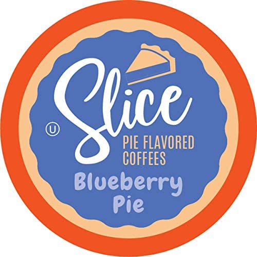 Slice Coffee Blueberry Flavored Coffee Pie for Keurig K Cup Brewers Blueberry Pie 40 Count