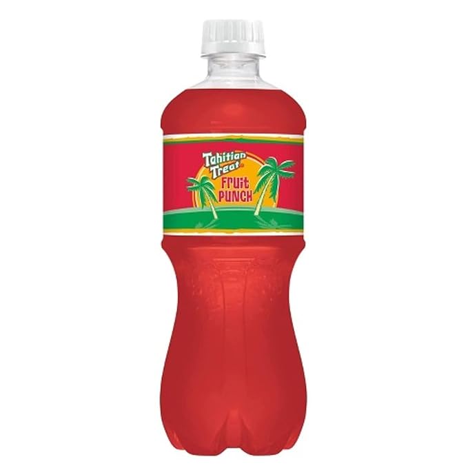 Tahitian Treat Fruit Punch Soda 20oz Bottles 16 Units