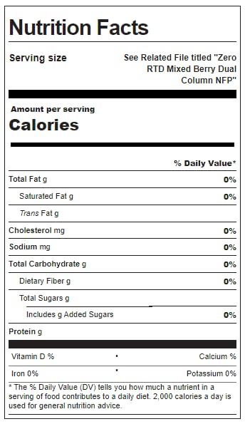 Sqwincher Zero Activity Drink Bottles | Mixed Berry Flavored | Sugar Free | Low Calorie | Low Sodium | Ready-To-Drink | Electrolyte Replenishment Hydration Drink | 20 oz (Case of 24)