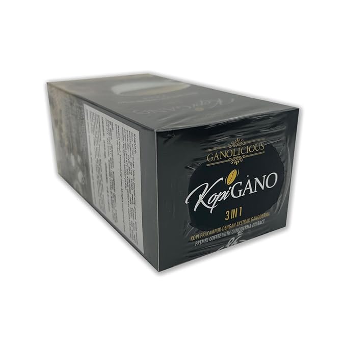 HAGEN Generic Gano Excel Gano Cafe Ganolicious KopiGano 3 in 1 Instant Premix Coffee 15 sachets x 21g (1 Box)