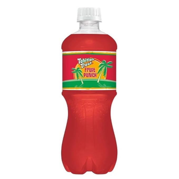 Tahitian Treat Fruit Punch Soda 20oz Bottles 16 Units
