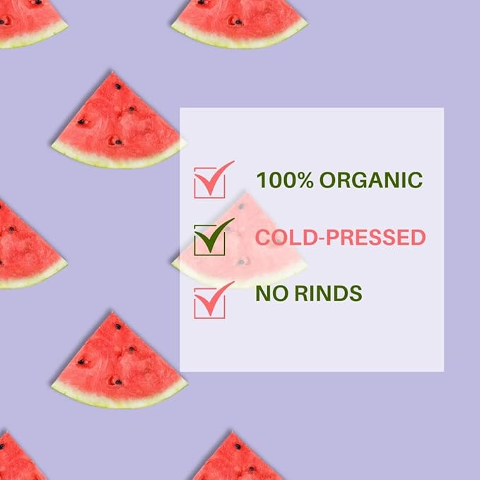 Wonder Melon Organic Watermelon Juice Cold Pressed (Variety 6 Pack) 3 With Basil Cucumber &amp 3 With Lemon Cayenne