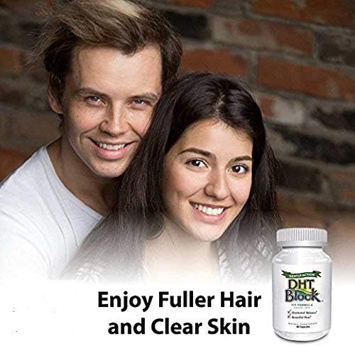 DHT Block - DHT Blocker Supplement for Skin Acne Hair and Hormonal Balance. Dim Astragalus Root Turmeric Natural Ingredients. For Men and Women - 60 Vegan Capsules
