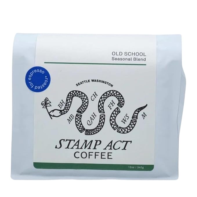 Old School Blend - Roasted by Stamp Act - Freshly Ground Coffee - 12 Ounce Bag