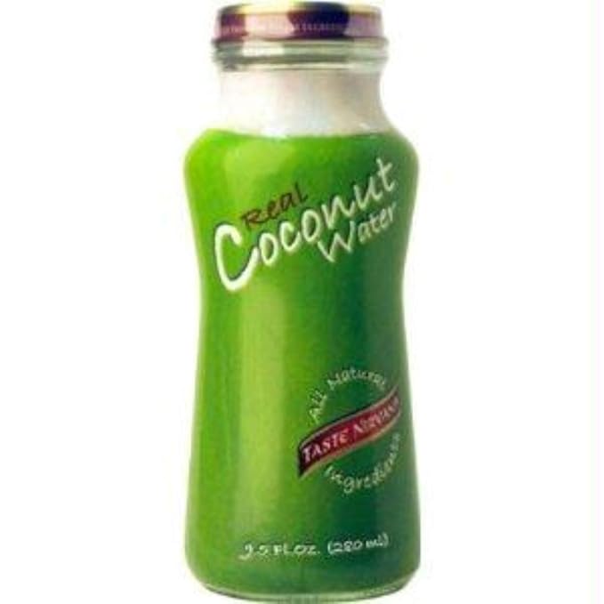 Taste Nirvana Real Coconut Water - Glass Bottle 9.5 fl. oz. (12 Pack)