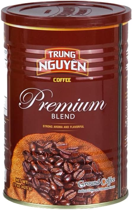 Trung Nguyen - Premium Blend Ground Coffee &amp Vietnamese Coffee Filter Bundle - 2 Items