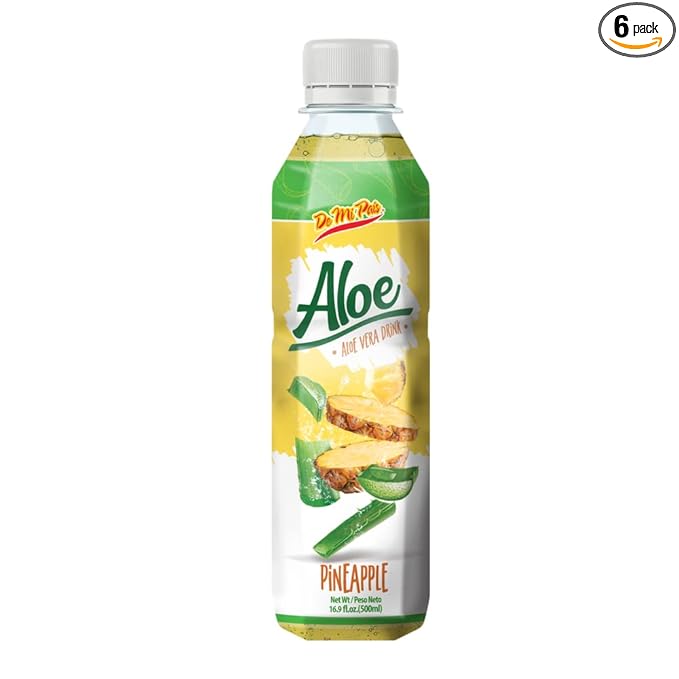 De Mi Pais Aloe Vera Drink Pineapple Flavored 16 fl.oz/Jugo de Aloe Sabor a Piña 16.9 fl.oz (12)
