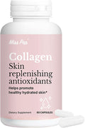 Collagen Peptides CapsulesHydrolyzed Collagen peptides Type I II III V XCare for Hair Skin and Nailsfor Men and Women 60 Capsules