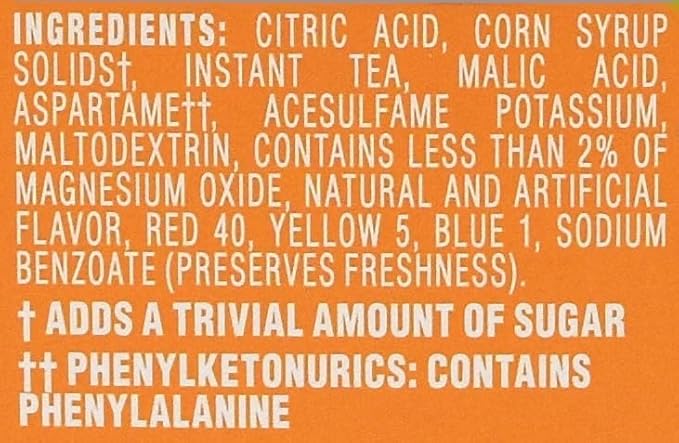 Crystal Light Peach Iced Tea Drink Mix 12-Quart Canister (Pack of 7)