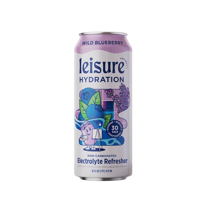 Leisure Project Beverage Blueberry Refresher 16 fl oz (Pack of 12)