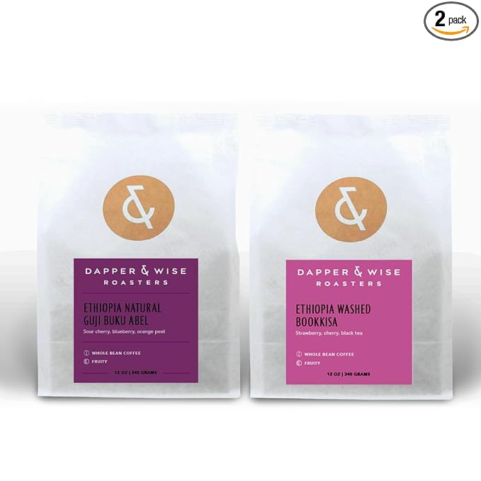 Bean Box Coffee Sampler - Explore Ethiopia 2-Pack Whole Bean Gourmet Coffee