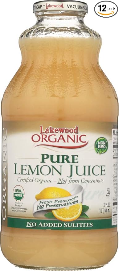 Lakewood Pure Lemon Juice 12x 32OZ