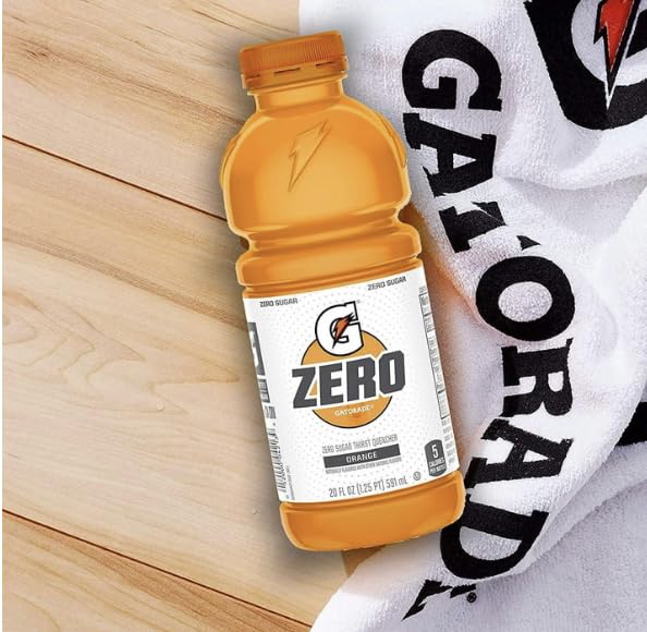 Zero Sugar Thirst Quencher Orange 20 Fl Oz Bottles 10 Pack 20 fl oz Bottles Electrolytes for Rehydration Drinks Zero Sport Drink Bottle